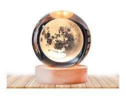 Lampara Luna Llena 3d Flotante