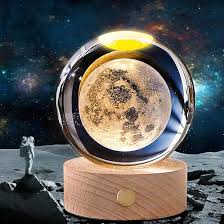 Lampara Luna Llena 3d Flotante